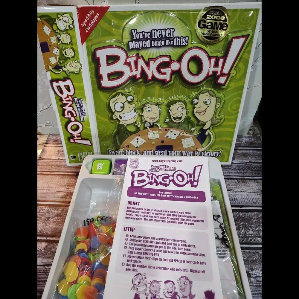 BING-OH! Family Game Swap Block Steal Way to Victory 2005 By Haywire Complete